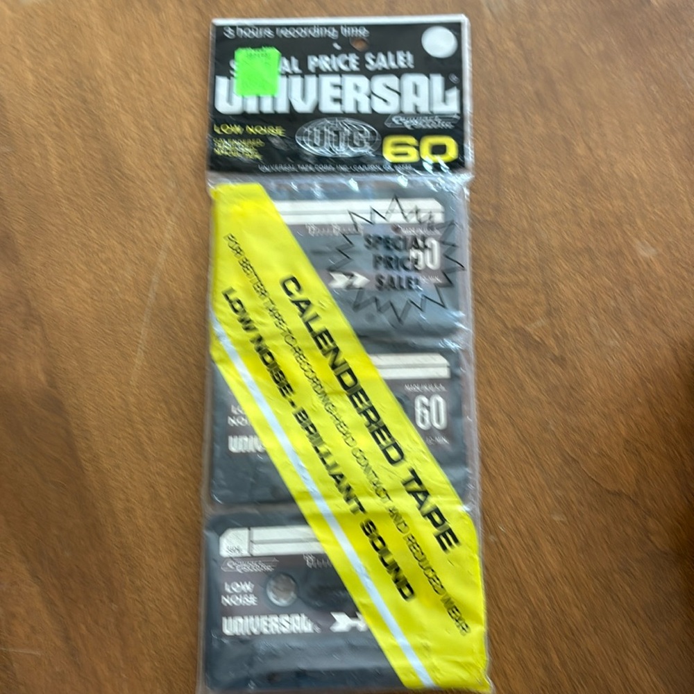 NIP Casaette blank tapes 3 in package. Purchased at Estate Sale